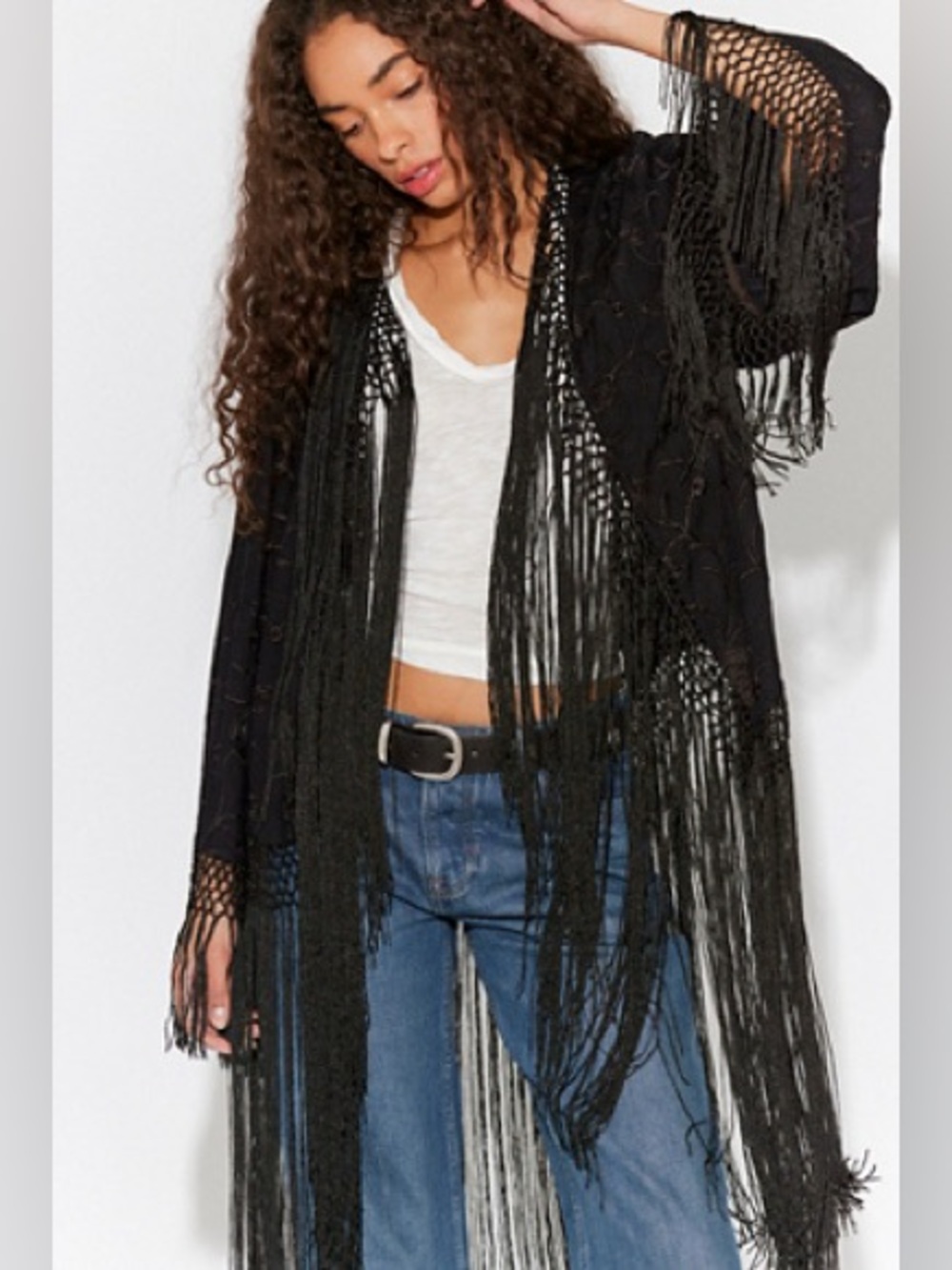 Free People London Nights Piano Duster